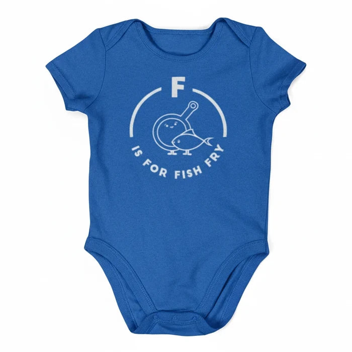 Southern Alphabet Series Onesies F is for Fish Fry