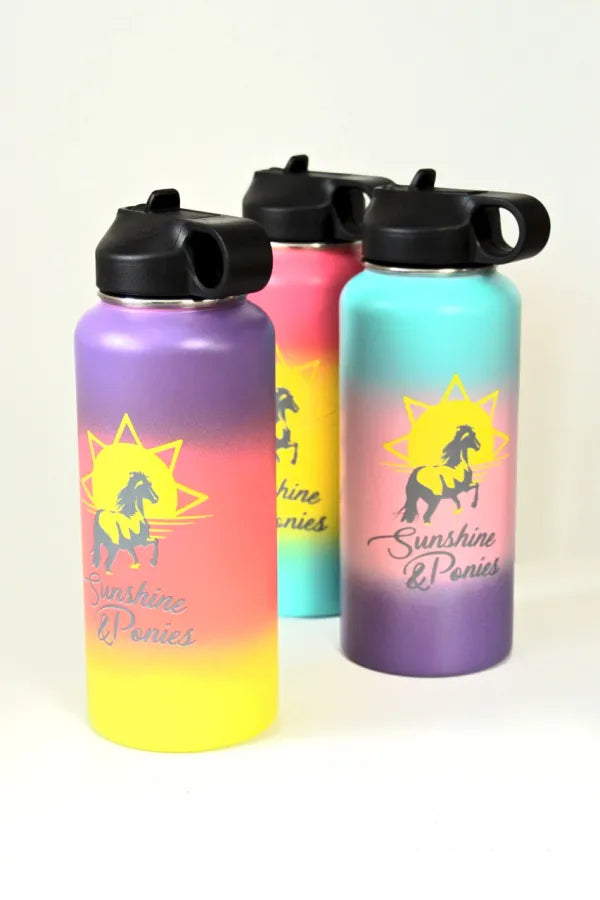 Spiced Equestrian Sunshine & Ponies Water Bottle