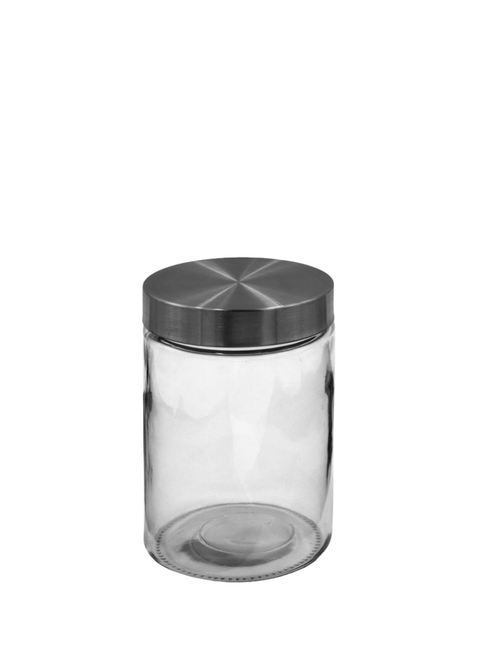 SS Twist Lid Glass Canisters