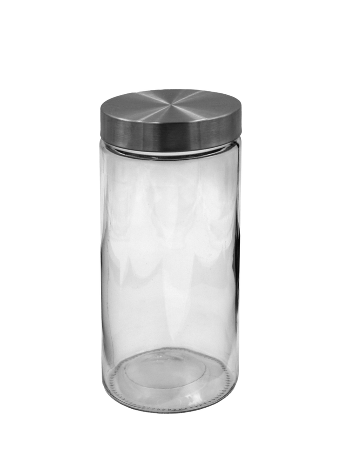 SS Twist Lid Glass Canisters