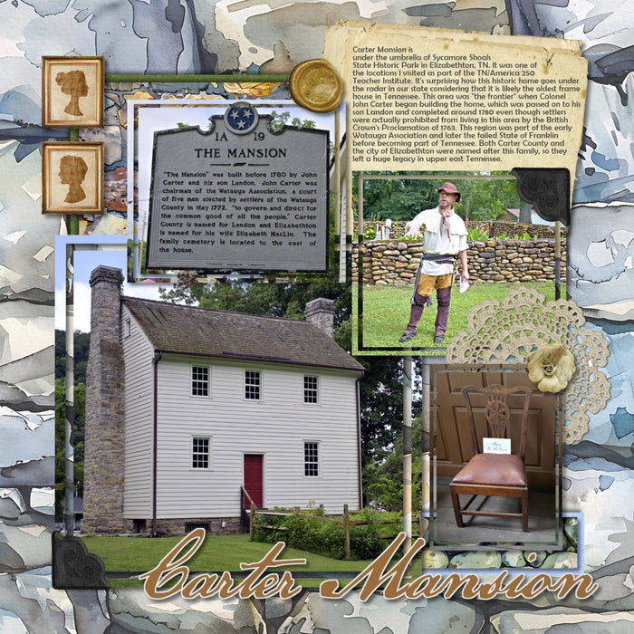 Add beautiful watercolor stone textured papers by Lucky Girl Creative digital art to all your digital scrapbooking pages! In hues of blue, green, and gray, the rock papers add so much depth to all your memory keeping projects. Great for travel, historic sites, vacations, family history, heritage, genealogy, nature and outdoor pages, and more! This kit is included in the Stone Wall Watercolor Papers Bundle.