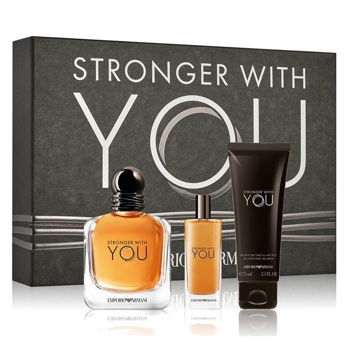 Photo of Stronger With You by Giorgio Armani for Men 3.4 oz EDT Gift Set