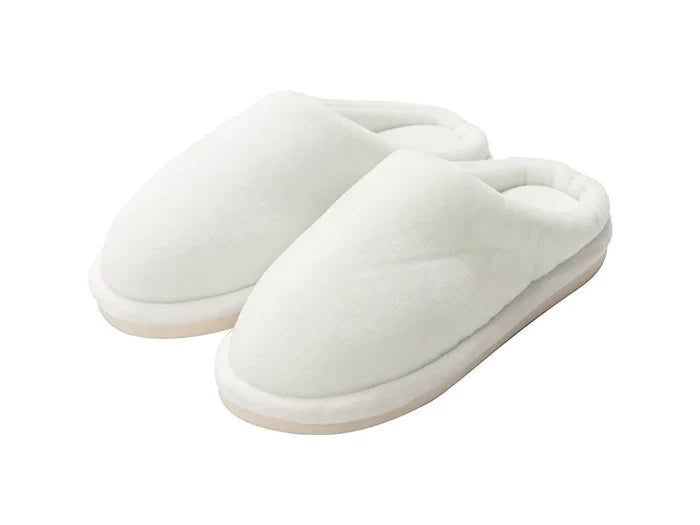 Sublimation Kids Fuzzy  Close Toe Slippers (Full White, 30-31#)