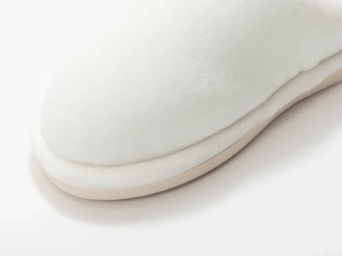 Sublimation Kids Fuzzy  Close Toe Slippers (Full White, 30-31#)