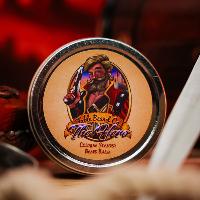 The Hero - Beard Balm - Warm Pipe Leaf, Light Cologne, & Mystical Amber
