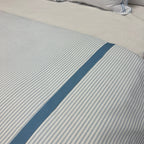 Ticking Stripe w/ Tape Stripes Bed Footer