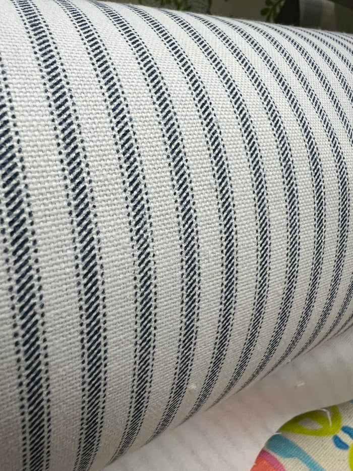 Ticking Stripe w/ Tape Stripes Bed Footer