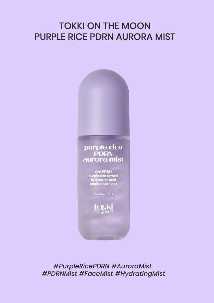 [TOKKI ON THE MOON] Purple Rice PDRN Aurora Mist 85ml