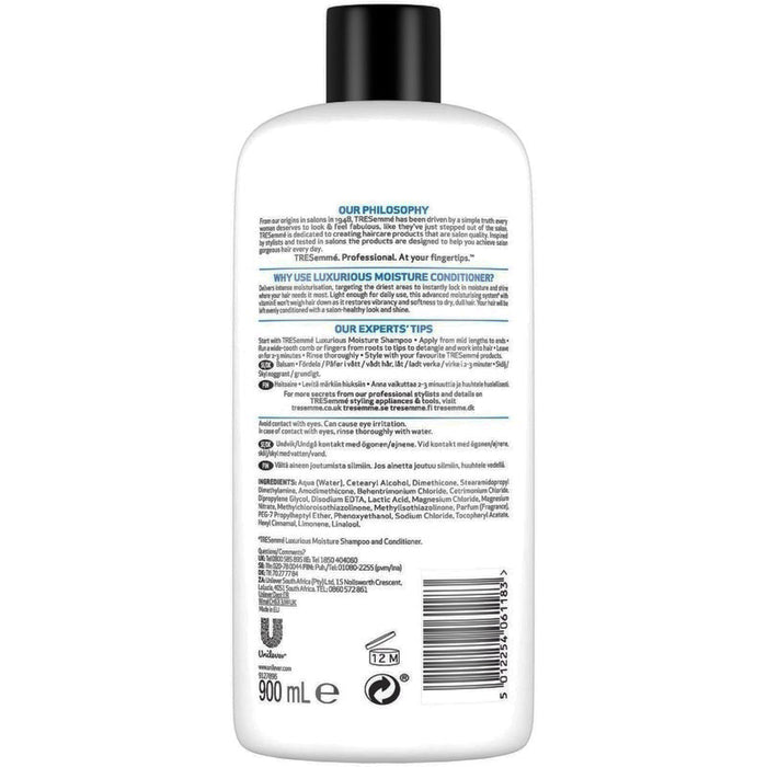 TRESemmé  Moisture Rich Luxurious Moisture Conditioner (900ml). - shopperskartuae