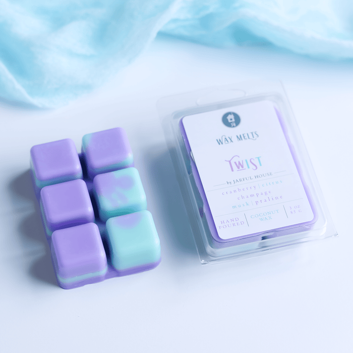 aqua lilac coconut wax melts Twist