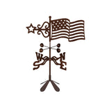 American flag rooftop weathervane – patriotic outdoor accent