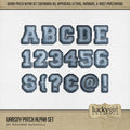 Add these fun, denim blue varsity school letters, numbers, and punctuation by Lucky Girl Creative digital art to all your digital scrapbooking pages and mix-and-match them on various projects throughout the year! Great for school, sports, children, tween and teens! The blue jean alpha set consists of a full set of digital art uppercase alphabet letters A-Z, numbers 0-9, and most punctuation marks. This alpha set is available as individual embellishments only. This kit is NOT included in any bundle.