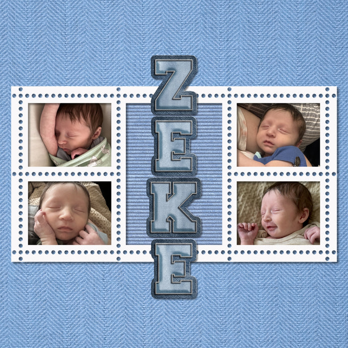 Add these fun, denim blue varsity school letters, numbers, and punctuation by Lucky Girl Creative digital art to all your digital scrapbooking pages and mix-and-match them on various projects throughout the year! Great for school, sports, children, tween and teens! The blue jean alpha set consists of a full set of digital art uppercase alphabet letters A-Z, numbers 0-9, and most punctuation marks. This alpha set is available as individual embellishments only. This kit is NOT included in any bundle.