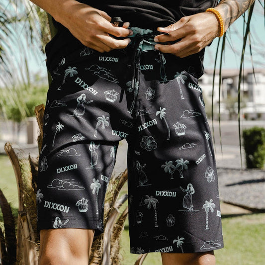 Black & Green Waimea Boardshorts - Dixxon Flannel Co.