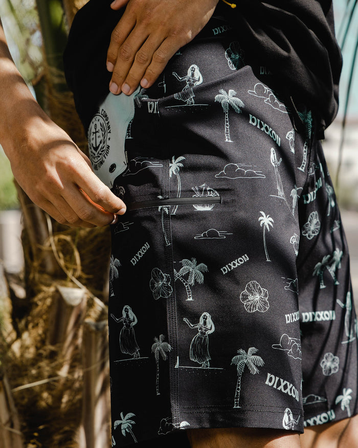 Black & Green Waimea Boardshorts - Dixxon Flannel Co.