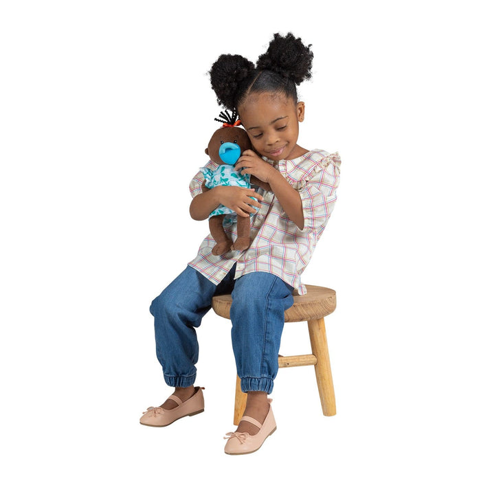 Wee Baby Stella Brown w/ Black Wavy Tuft