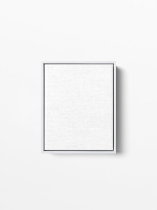 White Wood Floating Canvas Frame, 8x10 in | 20x25 cm