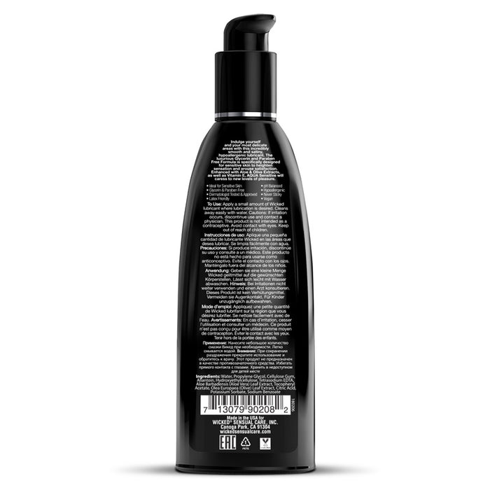 Wicked Sensual Care Aqua Sensitive hypoallergenic water based intimate lubricant