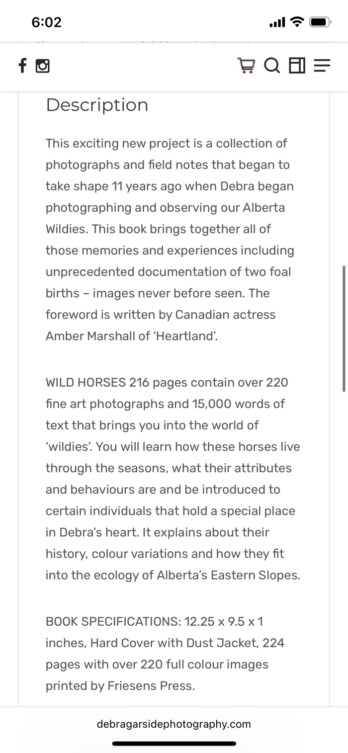 Wild Horses by Debra Garside, Foreword by Amber Marshall