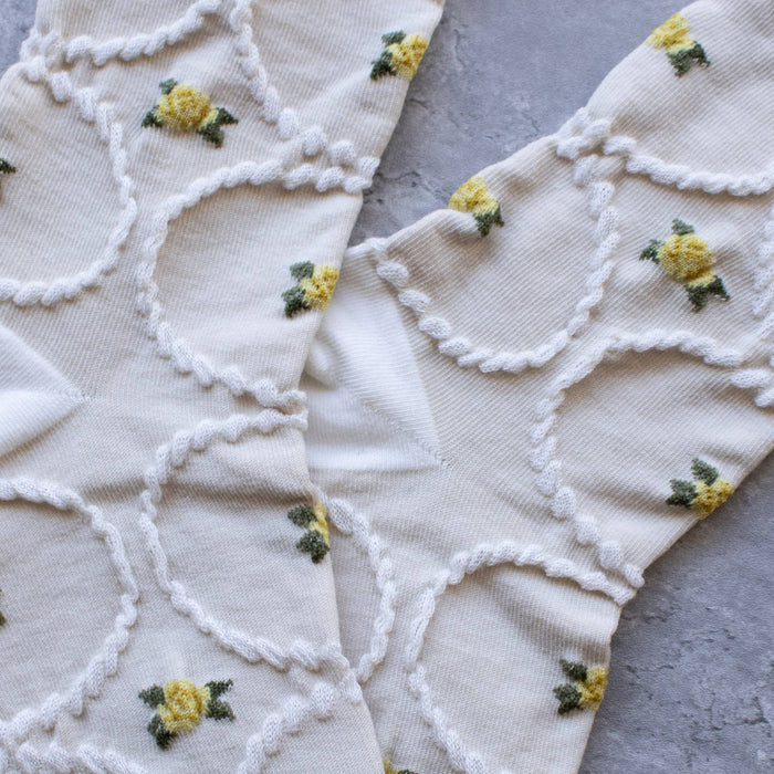 Women's Antique Floral Casual Socks