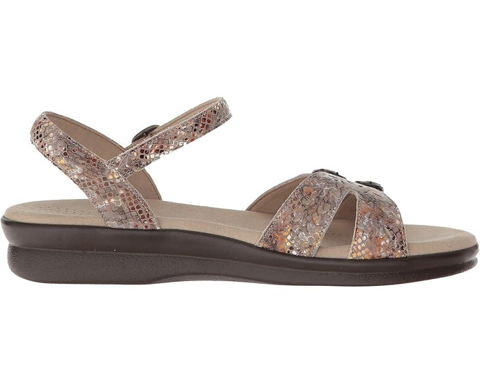 Women's SAS Duo Sandal in Taupe Snake