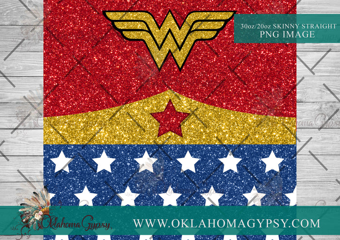 Wonder Woman Inspired Digital File Wraps