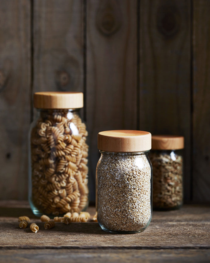 Wood Lid Jar - Small