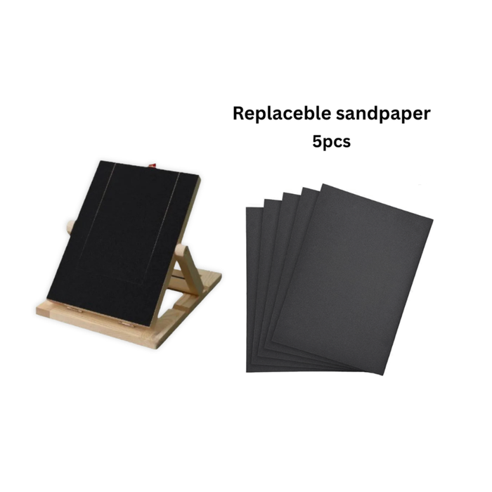 Wooden Dog Nail Scratch Board with Stand