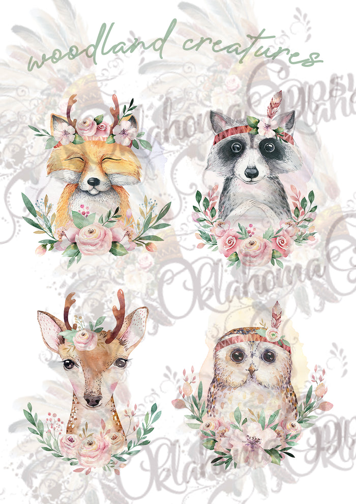 Woodland Creatures Digital File